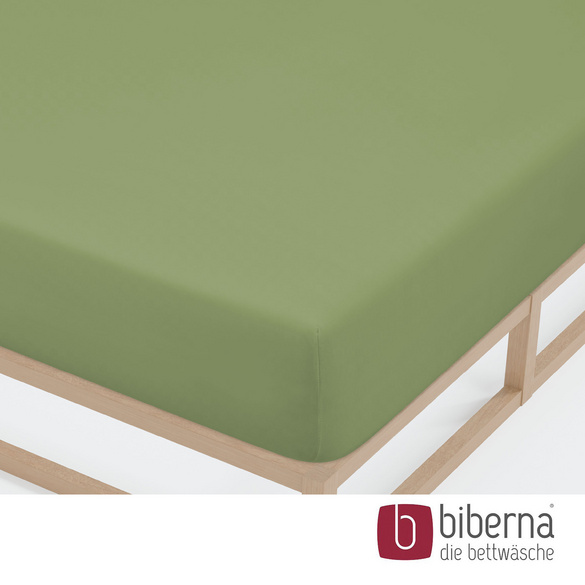 biberna Jersey-Elastic-Spannbetttuch fichte, 1x 140x200 cm - 160x220 cm