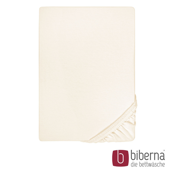 biberna Feinjersey-Spannbetttuch natur, 1x 90x190 cm - 100x200 cm