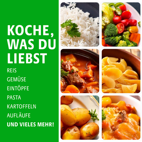 Mikrowellen-Schnellkochtopf mit Dampfventil Basilico