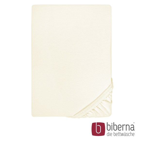 biberna Feinjersey-Spannbetttuch perlmutt, 1x 90x190 cm - 100x200 cm