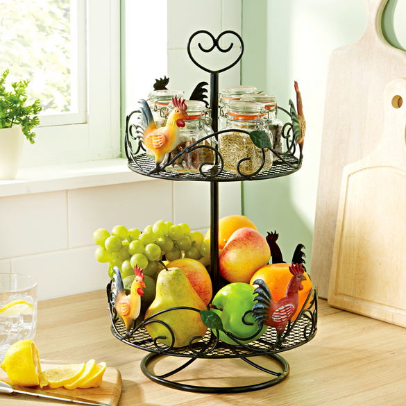 Etagere "Hahn" 2-stöckig
