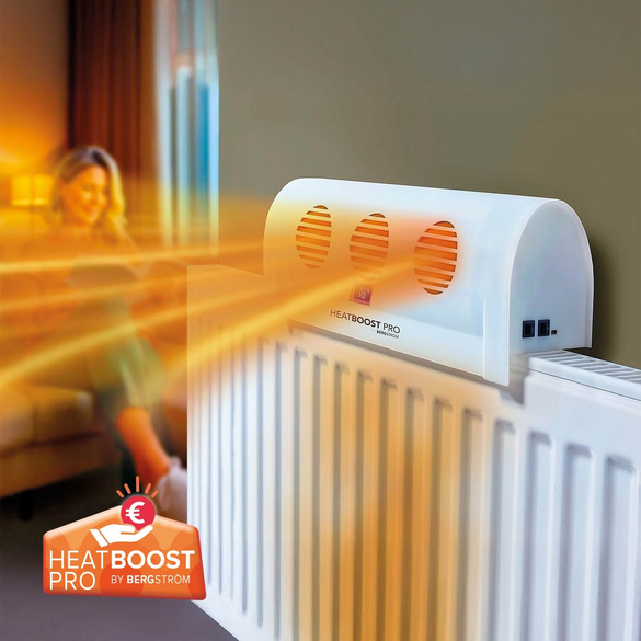 Heizkörperventilator "Heatboost Pro" von Bergström - Energiesparen dank effizienterem Heizen - Ab 2 Stück sparen!