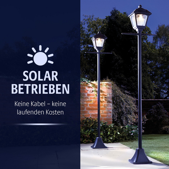 Solarleuchte Straßenlaterne im Retro-Stil Gainsborough