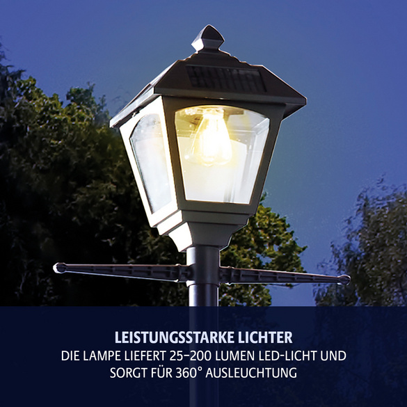 Solarleuchte Straßenlaterne im Retro-Stil Gainsborough