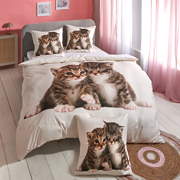 Bettwäsche "Kätzchen" 3-tlg. Eldo