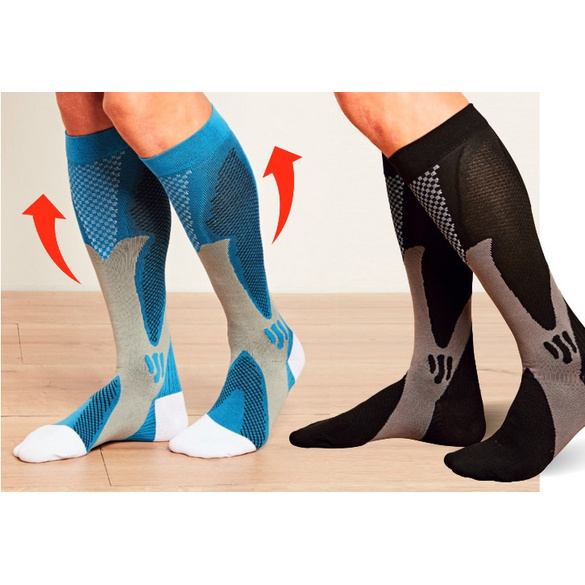 Sportsocken blau + grau Java, 2er-Set