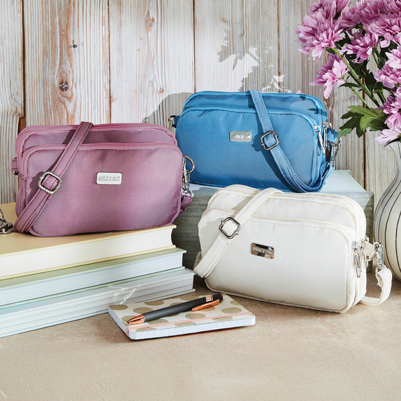 Handtasche "Raja" mit RFID-Schutz beige Amélie di Santi