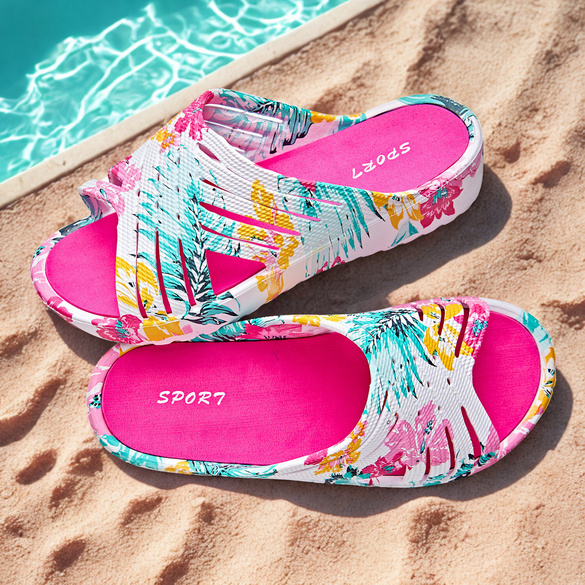 Bade-Pantolette "Nika" pink