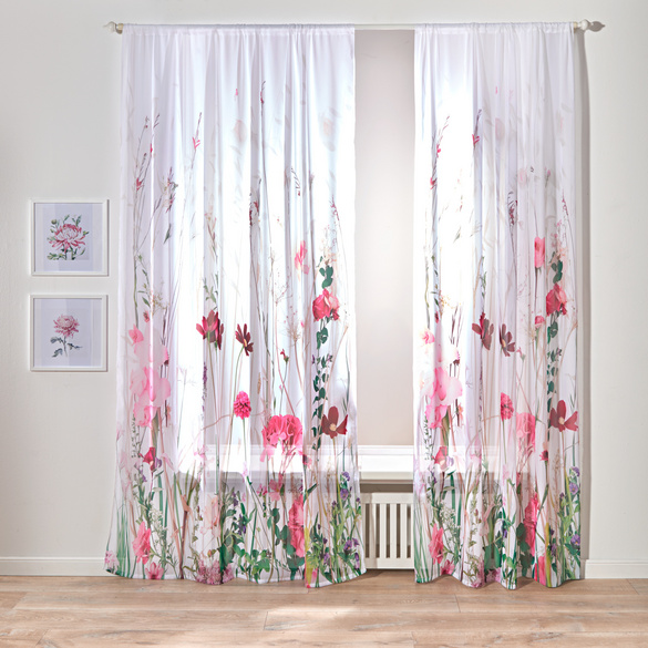 Gardine "Blumenwiese" 140 x 230 cm Eldo