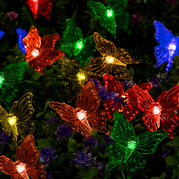 Solar-Lichterkette "Schmetterlinge" 10-tlg.