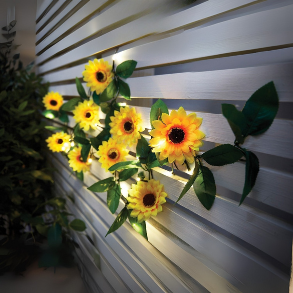 Solar-Lichterkette "Sonnenblumen"