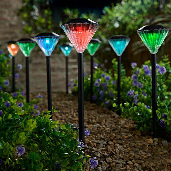 Solar-Gartenstecker "Diamant" 8er-Set