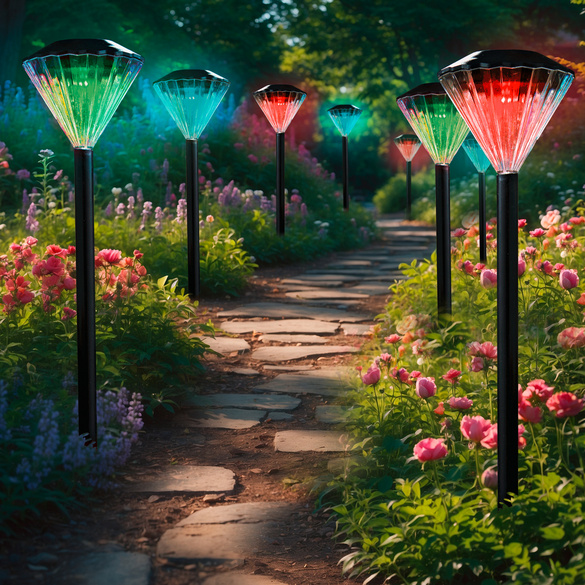 Solar-Gartenstecker "Diamant" 8er-Set