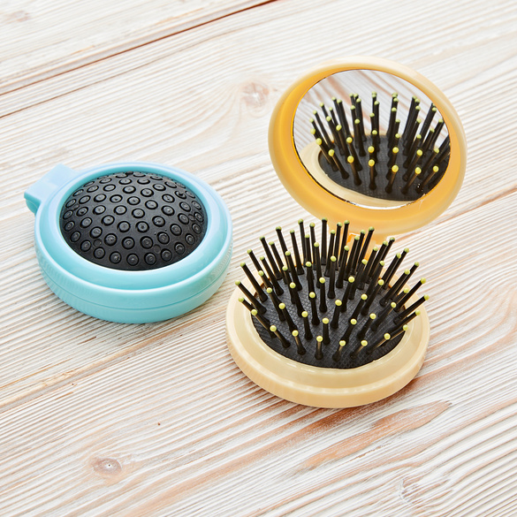 Mini-Haarbürste, 2er-Pack