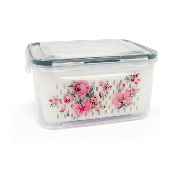 Blumenmotiv-Vorratsdosen 3er-Set