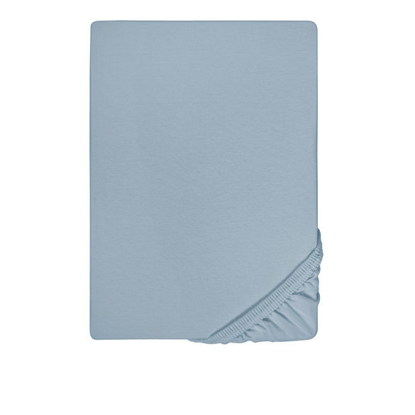 Castell Feinjersey-Spannbetttuch taubenblau, 1x 90x190 cm - 100x200 cm