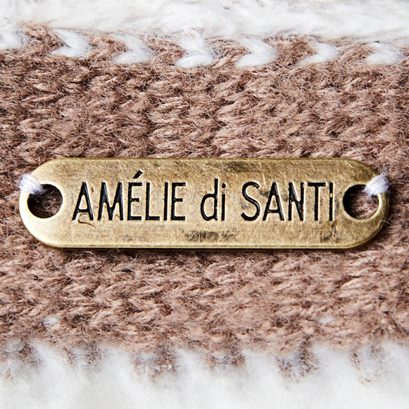 Strickhut beige Amélie di Santi