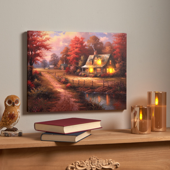 LED-Bild "Herbstlandschaft" Eldo
