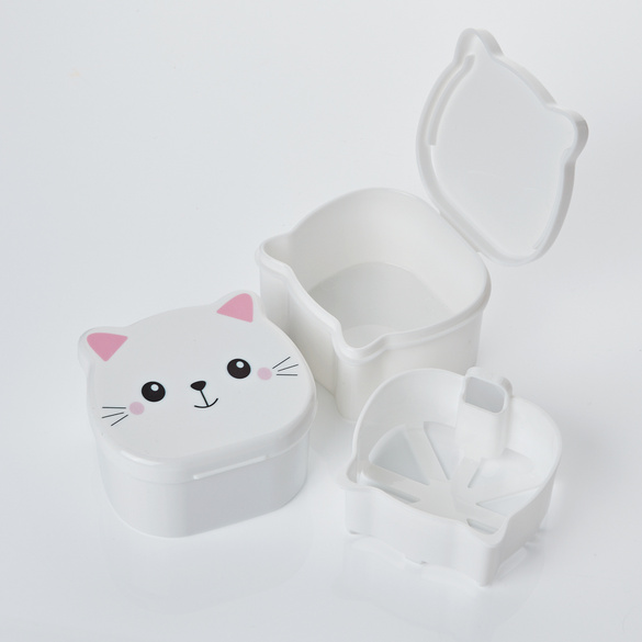 Zahnprothesen-Box "Katze" Java