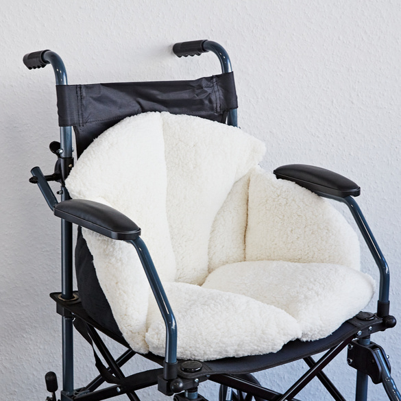 Rückenkissen aus Teddy-Fleece für Rollstühle & Sessel