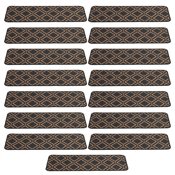 Stufenmatten schwarz 15er-Set Eldo