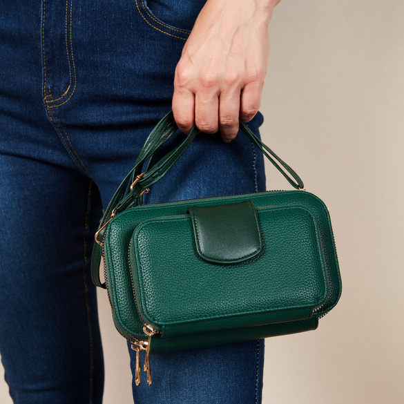 Tasche "Suse" 2-in-1 dunkelgrün