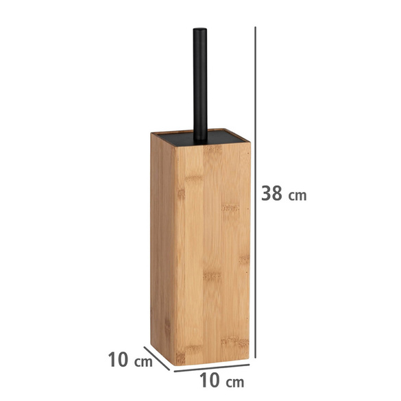 WENKO WC-Garnitur Mod. Padua Bambus, Bambus kombiniert mit Stahl