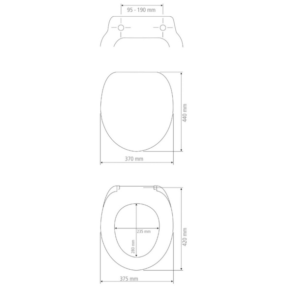 WENKO Premium WC-Sitz Mod. Kos Weiß, recycelbarer Thermoplast, mit Absenkautomatik