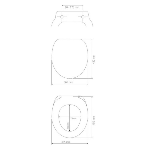 WENKO WC-Sitz Mod. Yak mit Hochglanz-Oberfläche, aus bruchstabilem Thermoplast