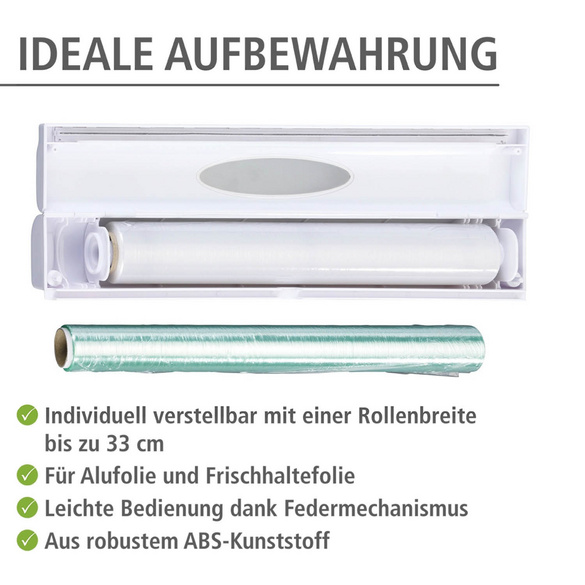 WENKO Folienschneider Mod. Perfect-Cutter Weiß, mit Sichtfenster