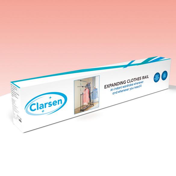 Doppelter Rollbarer Kleiderständer, Clarsen