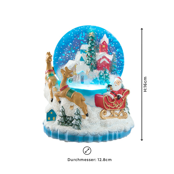 LED-Schneekugel mit Musik