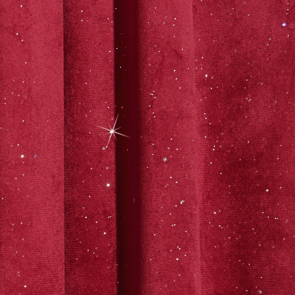 Türvorhang mit Glitter rot