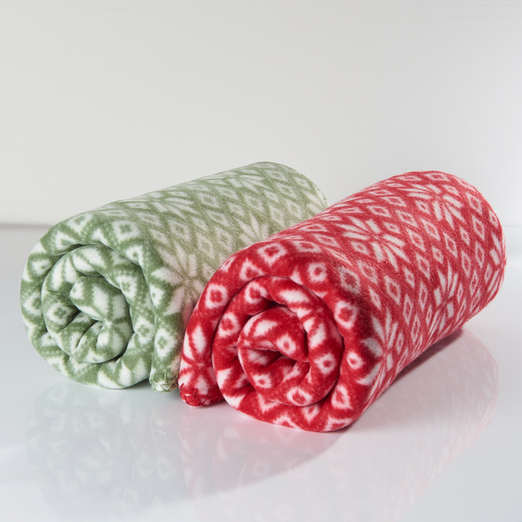 Fleecedecke rot