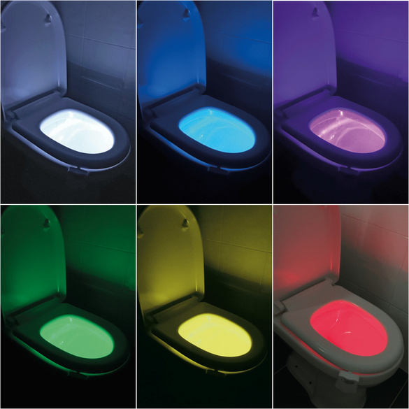 LED-Toilettenlicht mit Bewegungssensor und Farbwechsel
