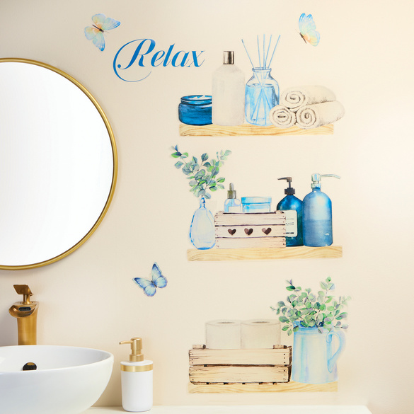 Badezimmer Wandsticker "Regal", Eldo