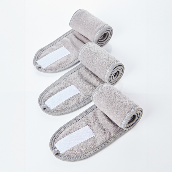 Mikrofaser Kosmetik-Stirnband 3er-Set