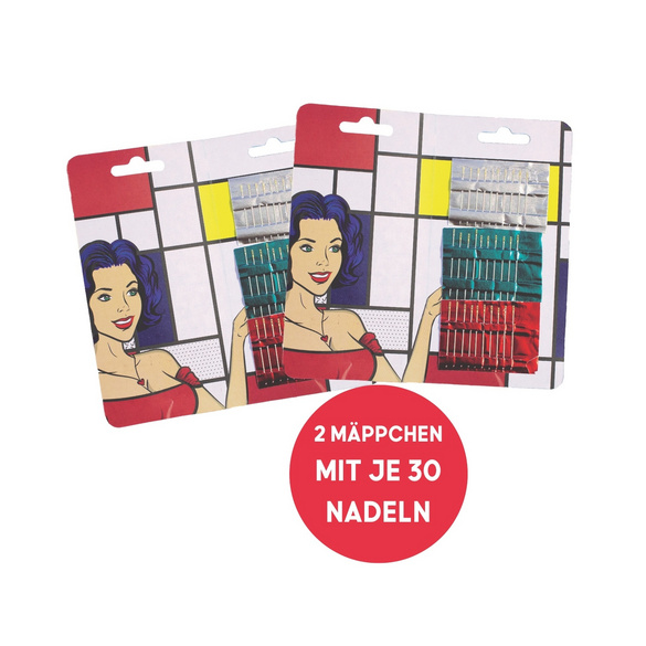 Wundernadel Selbsteinfädelnde Nähnadeln 2x30er-Set