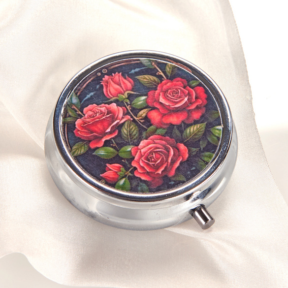 Pillendose "Rosen"