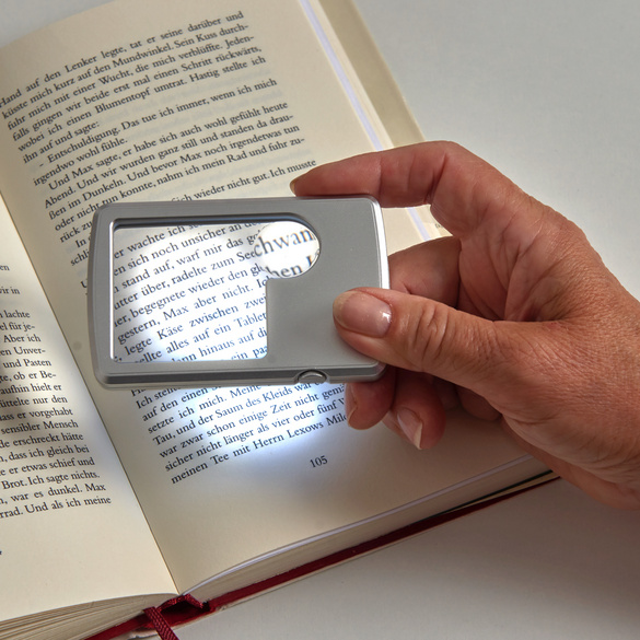 Taschen-Lupe mit Licht