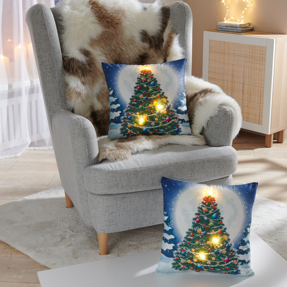LED-Kissenhülle "Weihnachtsbaum"