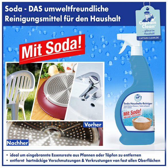 Soda-Haushalts-Reiniger 650 ml, Captain Clean