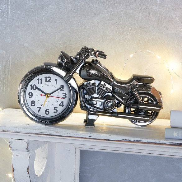 Wecker "Motorrad" schwarz