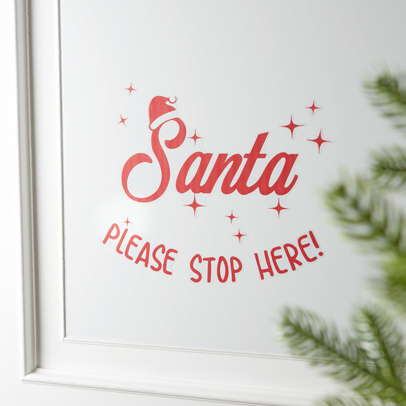 Fensterbild "Santa"