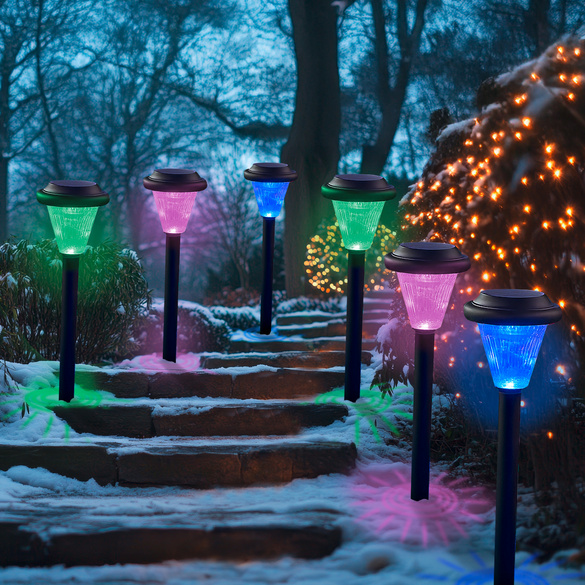 6er Set Solarleuchten
