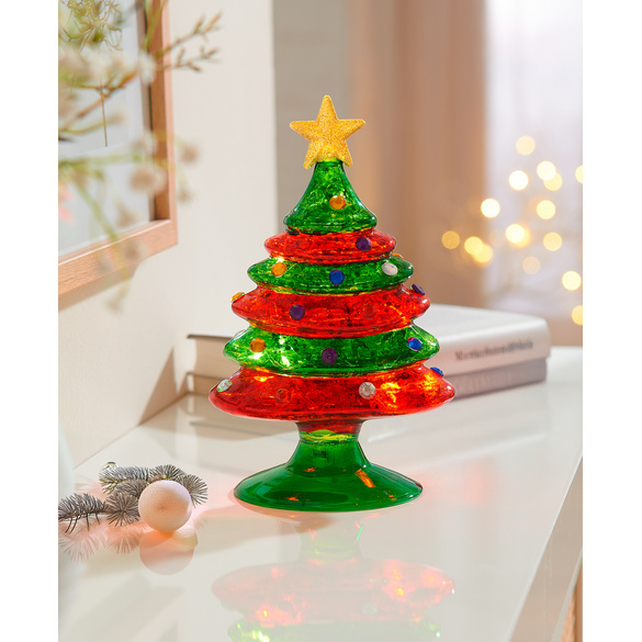 LED-Weihnachtsbaum aus Glas