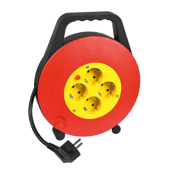 Kabelbox 4-fach 10 m mit Thermoschalter HEITECH