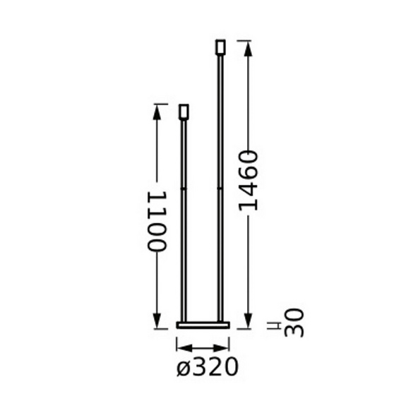 Standleuchte DECOR STICK FLOOR 3xE27 dunkelgrau LEDVANCE