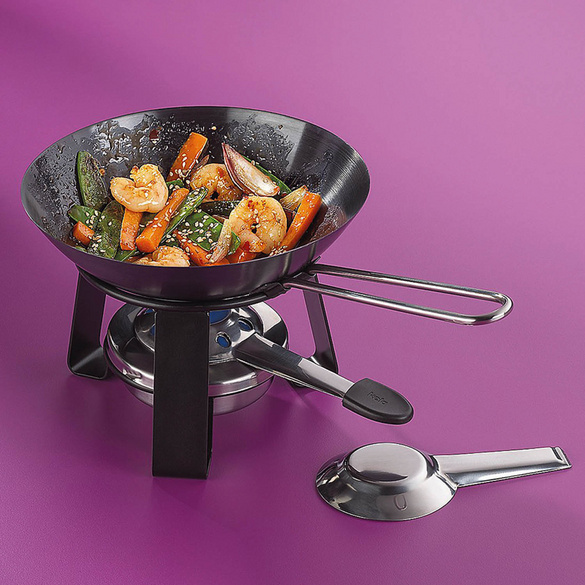 Mini-Wok Joy Ø 18 cm mit Brennpastenbetrieb kela