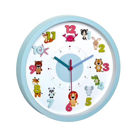 Kinder-Wanduhr „Little Animals“ Ø 30,9 cm TFA Dostmann